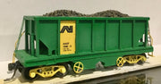 AHUF 1998-S Ballast wagon - AN Green with LOAD "Hand Built R.T.R. Models" Note; Orders over a $100.00 a free postage is offered.
