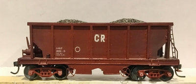 AHUF 2000-B Ballast wagon - CR RED with LOAD 