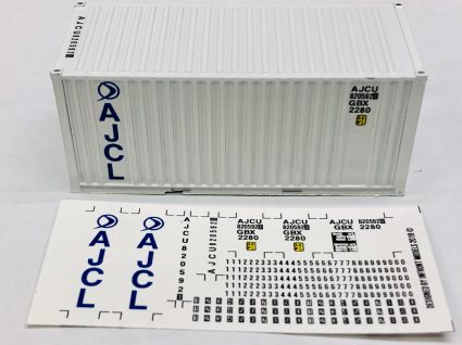 DEC013 - INFRONT MODELS - ÁJCL' Decals Suit Ribbed Sided 20'Container