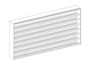 Auscision - Wall Display Case - AMA-53 HO Scale White Frame/Shelves (Pick up Only)