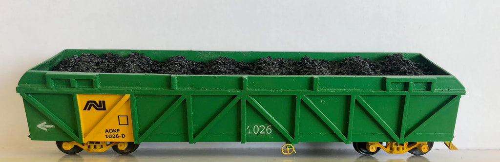 AOKF 1026-D  AN COAL WAGON with COAL LOAD - BGB BUILT KIT GOODS WAGONS OF RAILWAYS OF AUSTRALIA NEW & 2nd Hand models