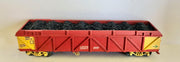 AOKF1027-M  ANR red COAL WAGON with COAL LOAD Kadee couplers, metal wheels - NEW HAND BUILT KIT GOODS WAGONS OF RAILWAYS OF AUSTRALIA HO