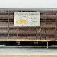 NLBX 29460 NSWR Banana Louvre Van - has underbody detailing, has KD couplers, metal wheels, built model, weathered, - AR KITS 2nd hand. *