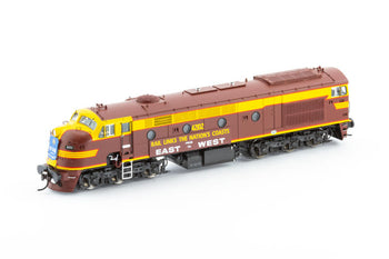 42102 - 421.20s Sound NSWGR  Indian Red - Red Lining and First Through Train Plates Locomotive - DCC Sound AUSCISION MODELS HO (AM12086S) *