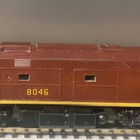 80 Class 8046 NSWR LOCOMOTIVE INDIAN RED WEATHERED with brass side frames and detailing with DCC Installed MODEL. - 2ND HAND - Austrains Basix