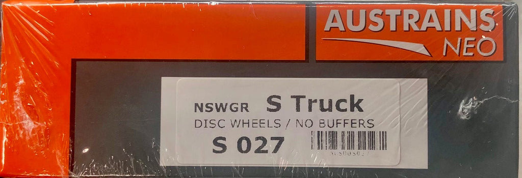 S Wagon - S027 - 5 car Pack with Disc  Wheels, no Buffers NSWGR S-Truck: AUSTRAINS NEO-SDS **