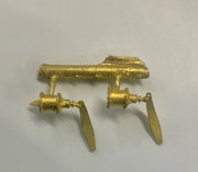 B3841 - C38 Class Tender Brake Cylinders, one pr. #B3841 Ozzy Brass NSWGR