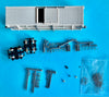 D&RGW HOn3 BOX CAR Plastic kit with metal wheels & delrin trucks kit PK.130 from Walthers RAIL LINE KITS item #73 (no instruction sheet)