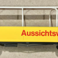 BEMO H0m 3280 100 Passenger Car Observation Car Rhaetian Railway RhB HOe 9mm Narrow gauge  Coach Passenger Car (PRE-OWNED) HOe 9mm