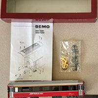 BEMO 3281 102 1st class Passenger car RhB HOe 9mm Narrow gauge  (PRE-OWNED) HOe 9mm