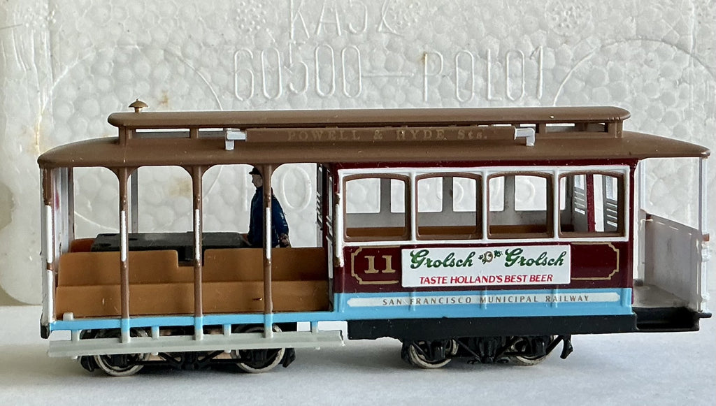 Tram BACHMANN HO (DC Powered) San Francisco Cable Car UN-USED 2nd Hand