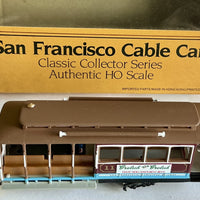Tram BACHMANN HO (DC Powered) San Francisco Cable Car UN-USED 2nd Hand