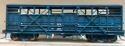 BCW 30841 Eureka NSWR CATTLE WAGON WEATHERED H0 2nd Hand - BCW 30841 Eureka Models