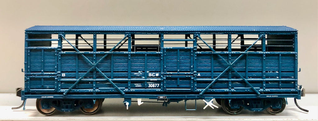 BCW 30877 Eureka NSWR CATTLE WAGON WEATHERED H0 2nd Hand - BCW 30877 Eureka Models