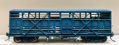 BCW 30877 Eureka NSWR CATTLE WAGON WEATHERED H0 2nd Hand - BCW 30877 Eureka Models
