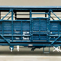 BCW 30846 Eureka NSWR CATTLE WAGON WEATHERED H0 2nd Hand - BCW 30846 Eureka Models