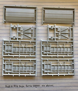 BCW - CAMCO “CW” 4 wheel Cattle Wagon body parts to kit bash a BCW bogie cattle wagon N.S.W.G.R. HO Plastic KIt.