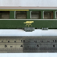 BEMO 3251 RhB pass car HOm 12mm Narrow gauge  Coach Passenger Car (PRE-OWNED) HOm 12mm