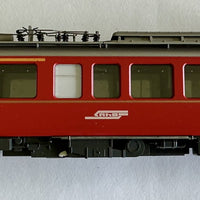 BEMO 1065-2  Narrow gauge   (RhB) ABe 4/4 electric railcar, number 502 (PRE-OWNED) HOe 9mm