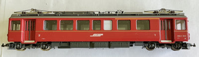 BEMO 1065-2  Narrow gauge   (RhB) ABe 4/4 electric railcar, number 502 (PRE-OWNED) HOe 9mm