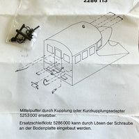 BEMO Narrow gauge 2286 113 of the RhB x 9013 Snowplough Track Cleaner DUMMY UNIT - (PRE-OWNED) HOe 9mm