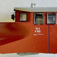 BEMO Narrow gauge 2286 113 of the RhB x 9013 Snowplough Track Cleaner DUMMY UNIT - (PRE-OWNED) HOe 9mm
