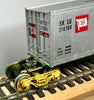 RTR built 5 wagon Intermodal shipping container set Aus- Nat with small weathering models with metal wheels & KD couplers each end see photos, used good condition - 2nd hand