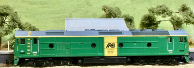 BL29 Locomotive Australian National - Green/Yellow with Grey Roof -  DC - 2nd Hand - Powerline Model