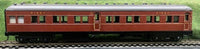 BS2162 Brass model 1st Class Passenger Coach Indian Red NSWGR: BERG'S PASSENGER COACH - BRASS MODEL