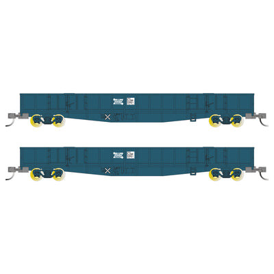 Buckambool Models 'N scale' -  CDY 01/13 - Open Wagon 2 pack – PTC Blue with NSWPTC Logo