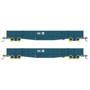 Buckambool Models 'N scale' -  CDY 01/13 - Open Wagon 2 pack – PTC Blue with NSWPTC Logo