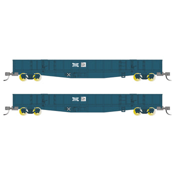 Buckambool Models 'N scale' -  CDY 01/13 - Open Wagon 2 pack – PTC Blue with NSWPTC Logo