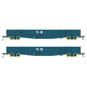 Buckambool Models 'N scale' - CDY 16/82 - Open Wagon 2 pack – PTC Blue with White L7