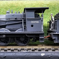 C30T - 3056 BERGS BRASS NSWGR STEAM LOCOMOTIVE WEATHERED BLACK DCC - BRASS MODELS.