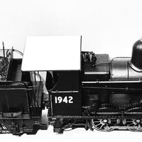 V11* 1942 Z19 DCC SOUND Cut-A-Way Cab white roof, Black Loco, with Painted Hand Rail - No Electricals' - generator, Headlight, Marker Lights, with BP 6 Wheel Tender,  . Casula Hobbies RTR. DCC