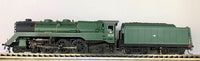 C3830 NSWGR 4-6-2 PACIFIC Steam Locomotive Painted Green Light Weathered, motor replaced, DC HO Model Dockyard Brass Model - 2ND HAND BRASS MODELS