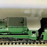 C3830 NSWGR 4-6-2 PACIFIC Steam Locomotive Painted Green Light Weathered, motor replaced, DC HO Model Dockyard Brass Model - 2ND HAND BRASS MODELS