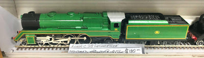 STEAM LOCO DC - C38 Class 3830 STANDARD Green Steam Engine HO DC LIMA -2nd hand locomotive