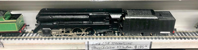 STEAM LOCO DC - C38 Class un-numbered fitted with streamline cowling black Engine HO DC LIMA -2nd hand locomotive