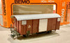 BEMO H0e 9mm #2050 RhB Gb 5041 Gedeckter Guterwagon of the RhB Railway Narrow gauge (PRE-OWNED) HOe 9mm