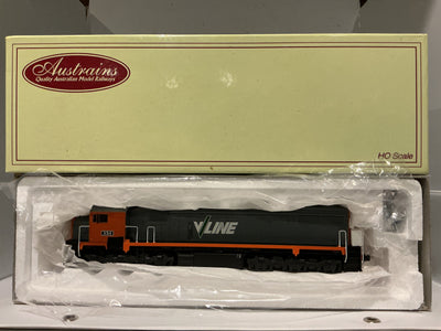 Vic Railways X Class X54 V-LINE livery LOCOMOTIVE original new AUSTRAINS WITH ALL WHEEL PICK UP AND ALL WHEEL DRIVE Chassis -