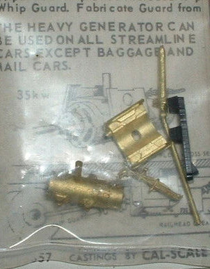 CAL-SCALE - #GF357 Passenger car generator type G. 35KW brass casting set