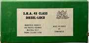 45 Class SAMHONGSA-MANSFIELD BRASS MODEL UN-PAINTED mint condition, test run only. NSWR LOCOMOTIVE.