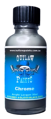 Outlaw Paints - Chrome #OP PE021 Note: Requires a gloss black base.