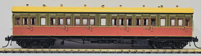 NEW IN STOCK CX02 - CX1631 Mansard Roof, Tuscan Red and Russet, full Lining, Ochre Elliiptical Roof - Casula Hobbies Model Railways