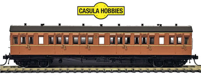 NOW IN STOCK- CX03 - CX1181 NSWGR Passenger Carriage - Mansard Roof, Indian Red, with Single Line, Dark Grey Mansard Roof - Casula Hobbies Model Railways
