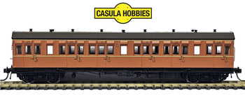 CX03 - CX1181 NSWGR Passenger Carriage - Mansard Roof, Indian Red, with Single Line, Dark Grey Mansard Roof - Casula Hobbies Model Railways. *