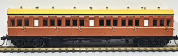 CX04 - CX1389 NSWGR Passenger Carriage - Mansard Roof, Indian Red, with Single Line, Ochre Mansard Roof - Casula Hobbies Model Railways. *