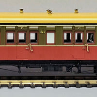 NOW IN STOCK CX10 - CX1745 -  Elliptical Roof Tuscan Red and Russet, with Single Line, Ochre Elliptical Roof (1940/50) Casula Hobbies Model Railways
