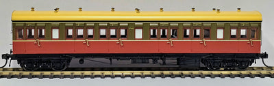 NOW IN STOCK CX10 - CX1745 -  Elliptical Roof Tuscan Red and Russet, with Single Line, Ochre Elliptical Roof (1940/50) Casula Hobbies Model Railways